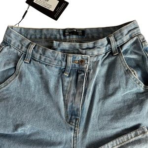 Pretty Little Thing Asymmetrical Waist Denim Jeans